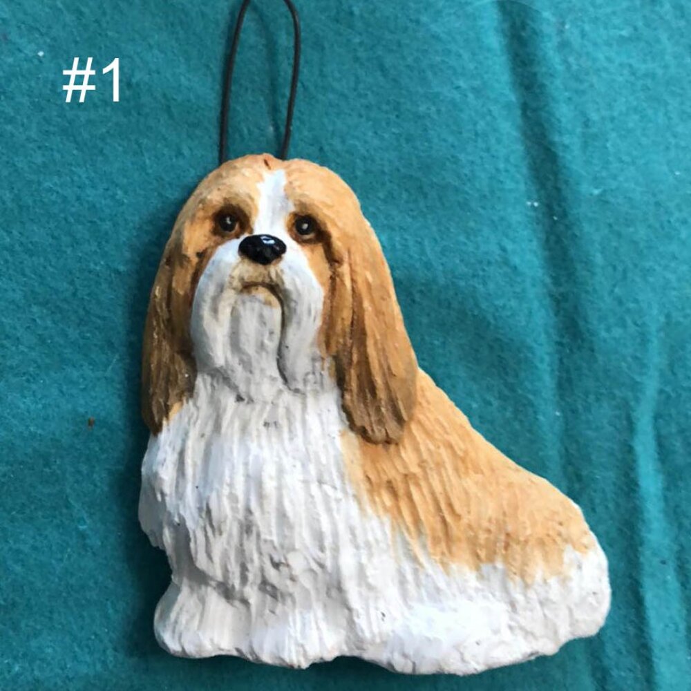 Lhasa Apso Dog Holiday Ornament